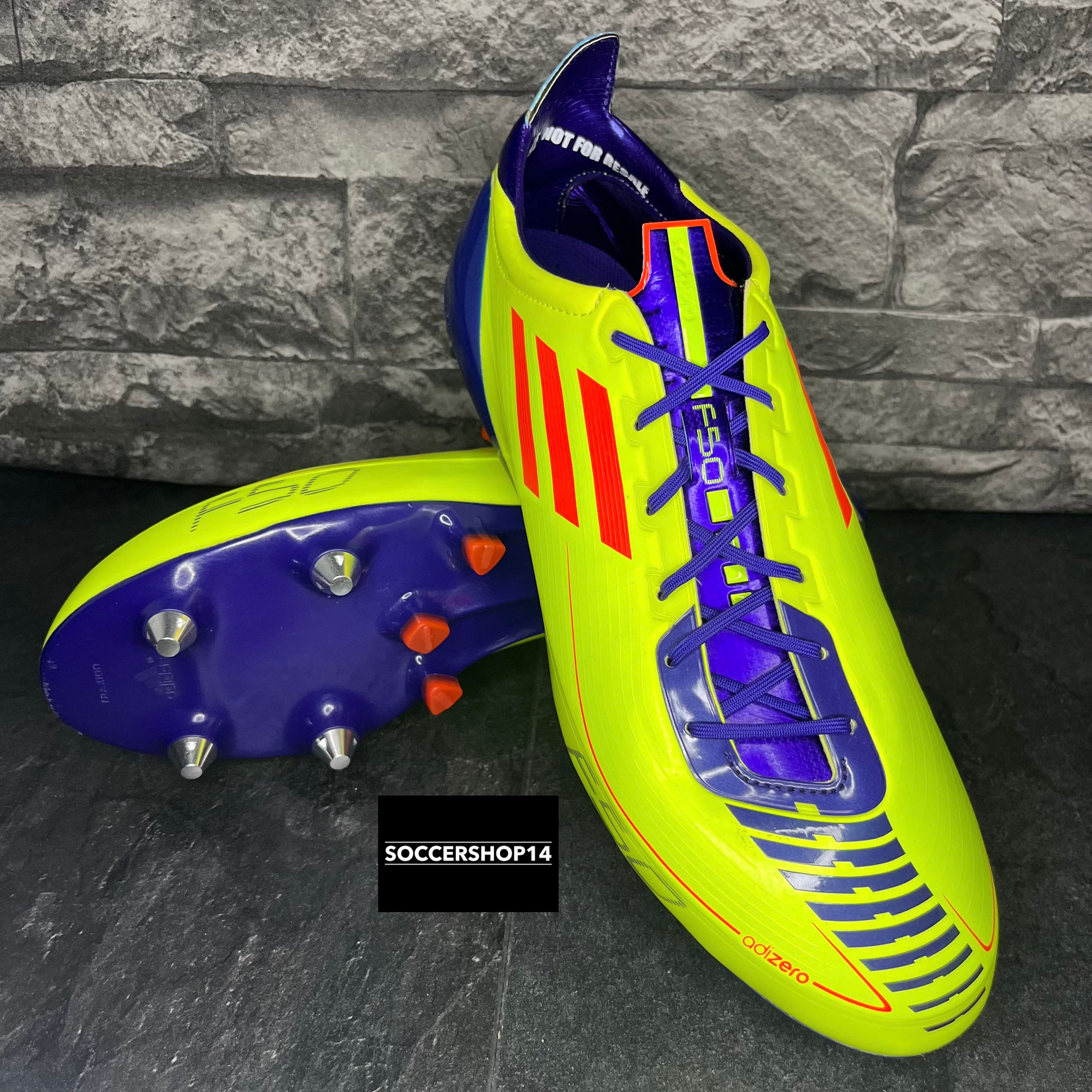 Adidas Adizero F50 SG yellow/purple G40348 SAMPLE