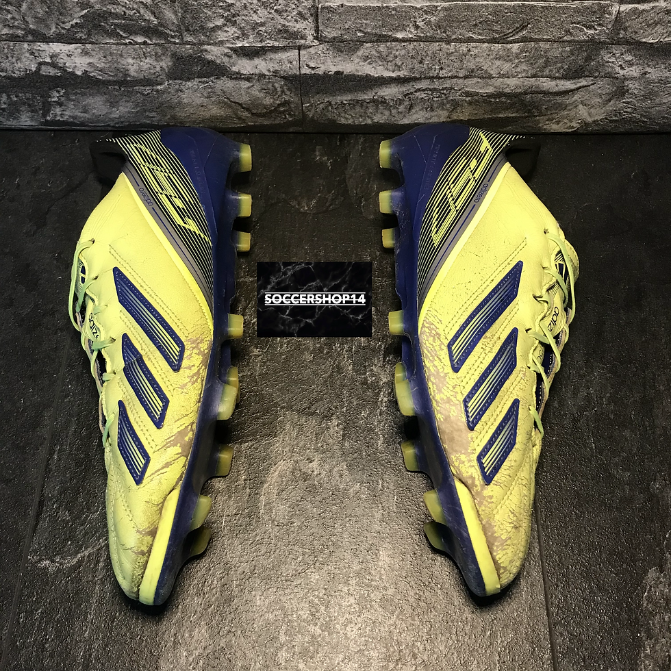 Thumbnail: Adidas Adizero F50 FG yellow/purple leather Q33847