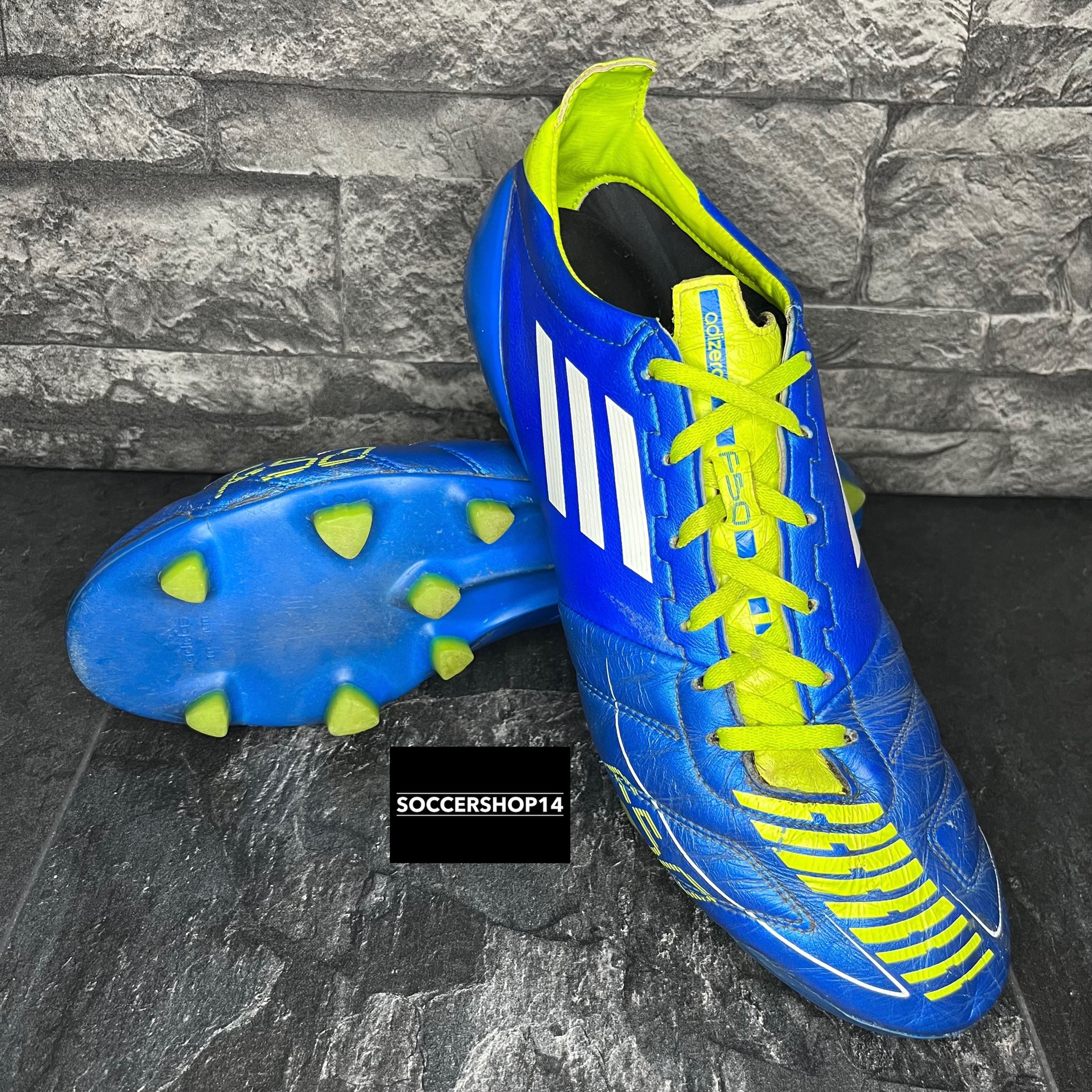 Adidas Adizero F50 FG blue/yellow leather G51582