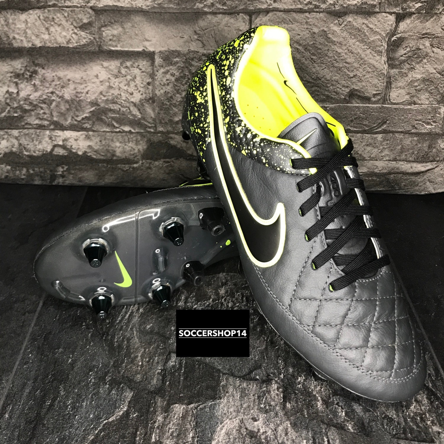 Nike Tiempo Legend SG black/yellow | SOCCERSHOP14