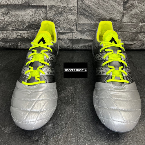 Adidas ACE SG silver/yellow/black leather AQ6370 SOCCERSHOP14