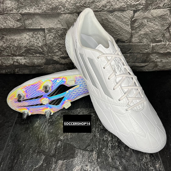 Adidas Adizero F50 IV SG white/grey GX3911 leather | SOCCERSHOP14