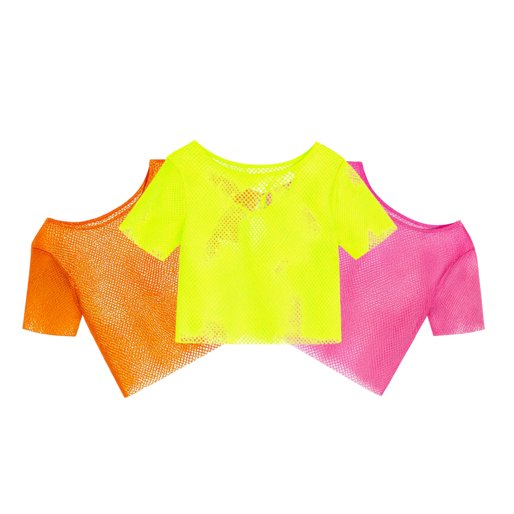 NEON GRID MESH TOPP