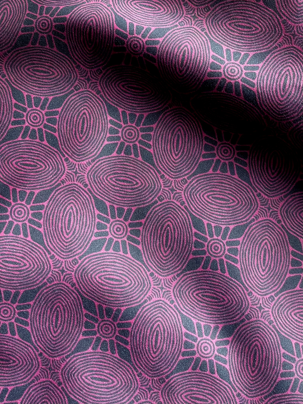 SIENNA PINKLILA - Satin de coton Bio et éthique