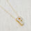 Thumbnail: Crystal Bubble Initial Necklace