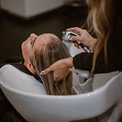 Hair washing basin at Styled at Goldilocks salon Orange NSW