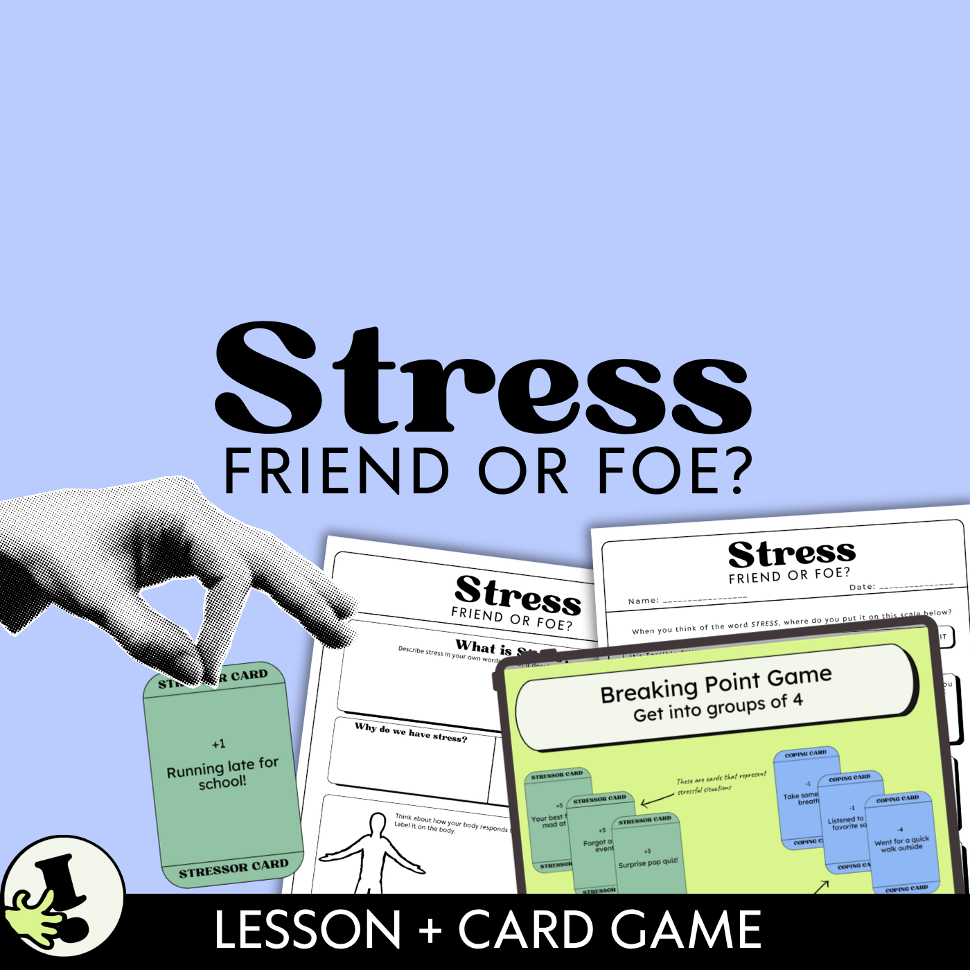 Stress Management Lesson & Game | Emotional Resilience for Teens | Health Class