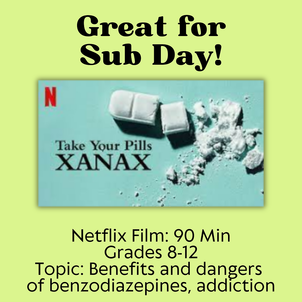 Thumbnail: 'Xanax: Take Your Pills' Netflix Movie Guide | Depressants | Benzos