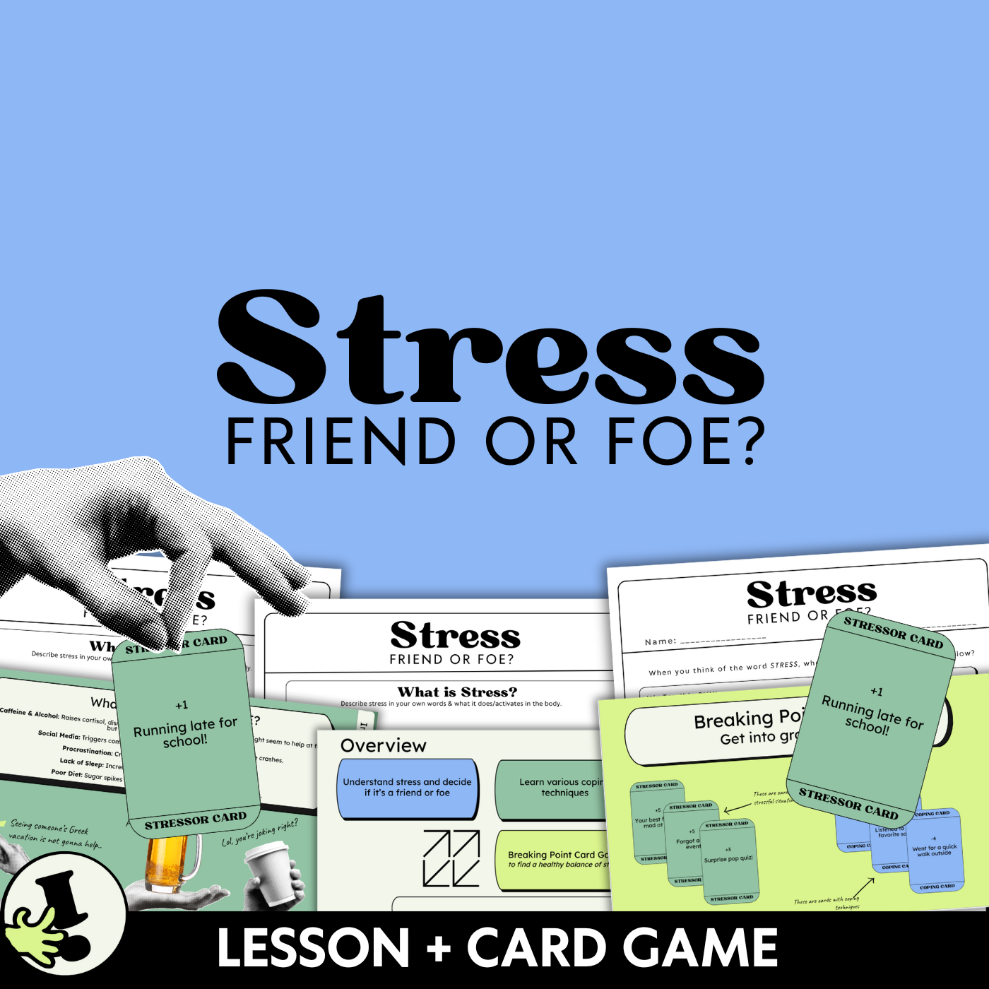 Stress Management Lesson & Game | Emotional Resilience for Teens | Health Class