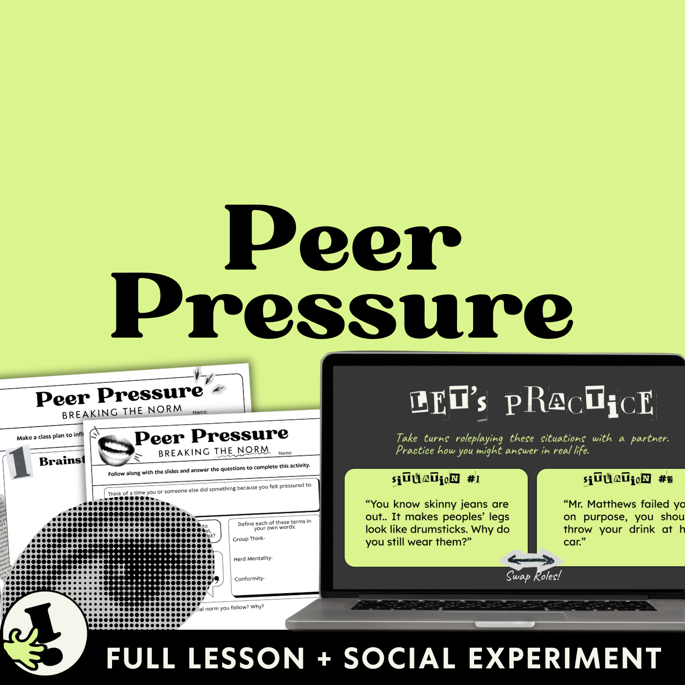 Peer Pressure Lesson for Middle School | Social Experiment & Refusal Skills