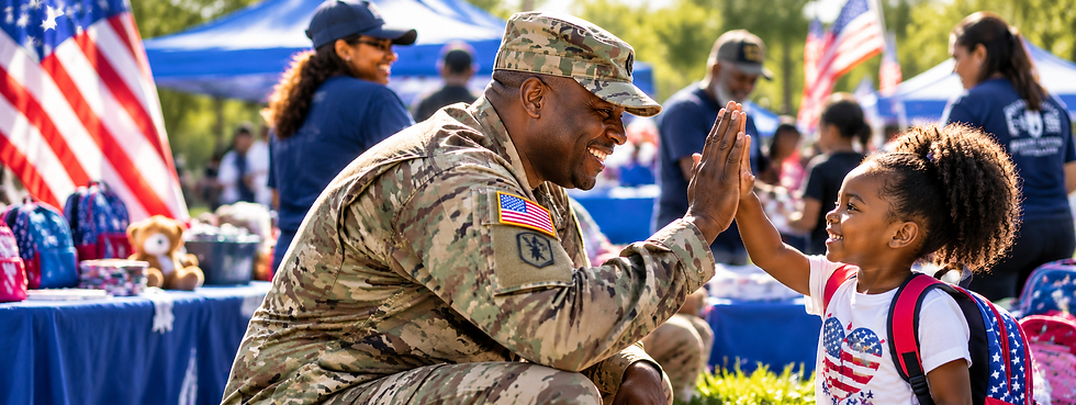 Soldier and Girl’s Patriotic High-Five.png