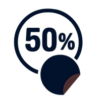 Icônes modernes bleues sur fond transpar