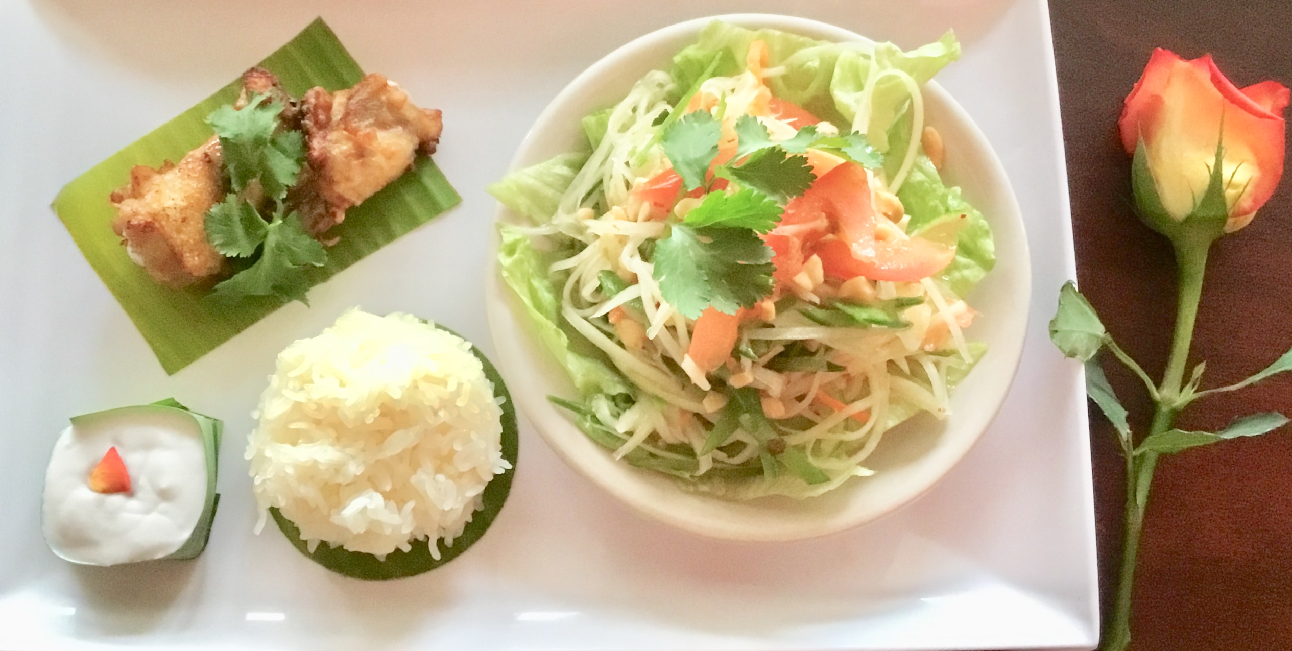 Arranged Food and Objects