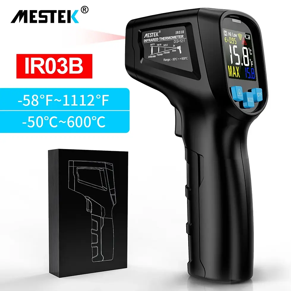 Thumbnail: Digital Infrared Thermometer Pyrometer Double Laser High Temperature Meter Gun