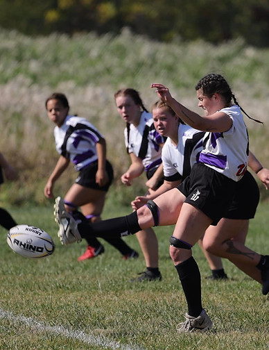 Impressive rugby kick