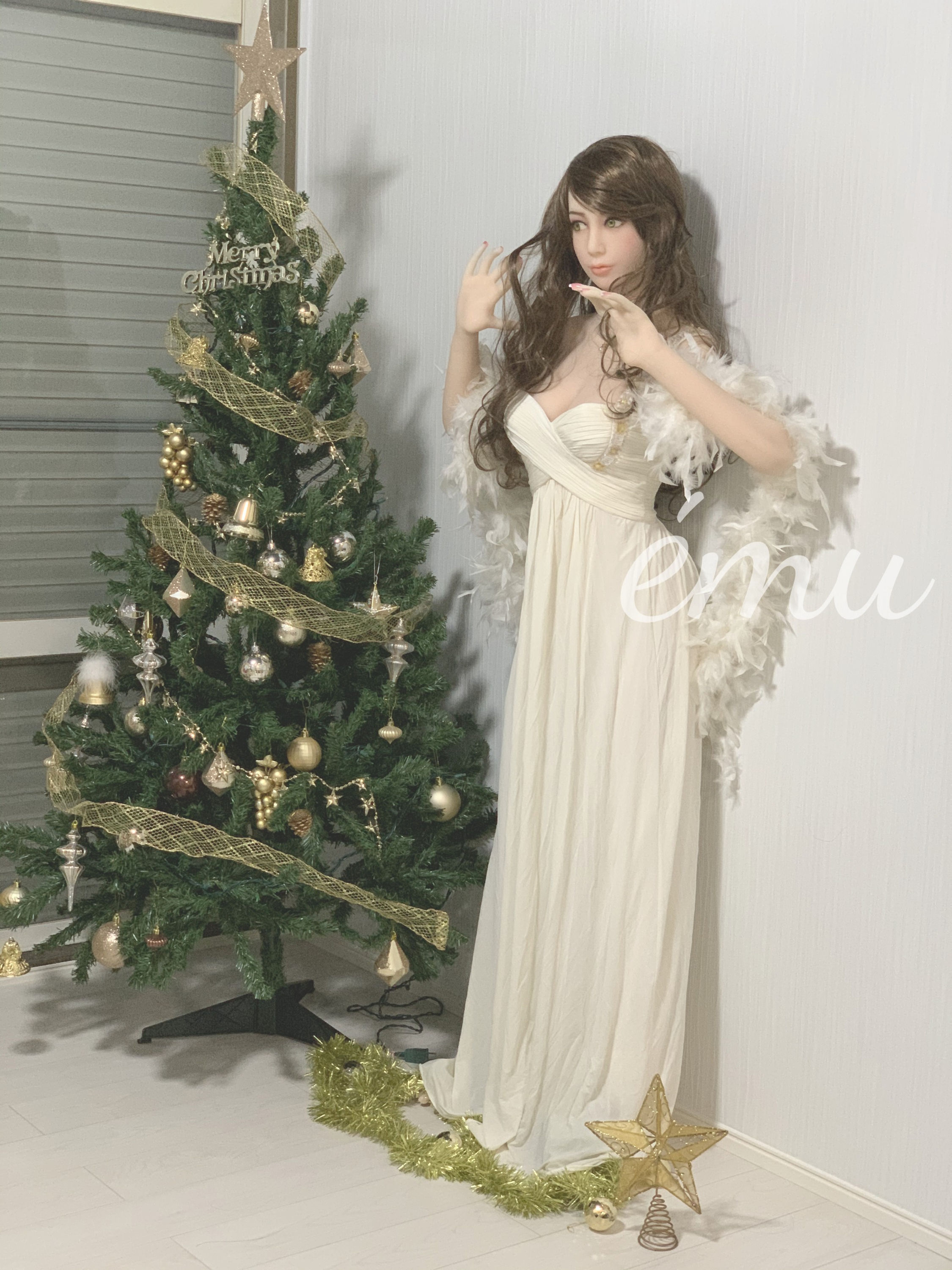 ホワイトロングドレス