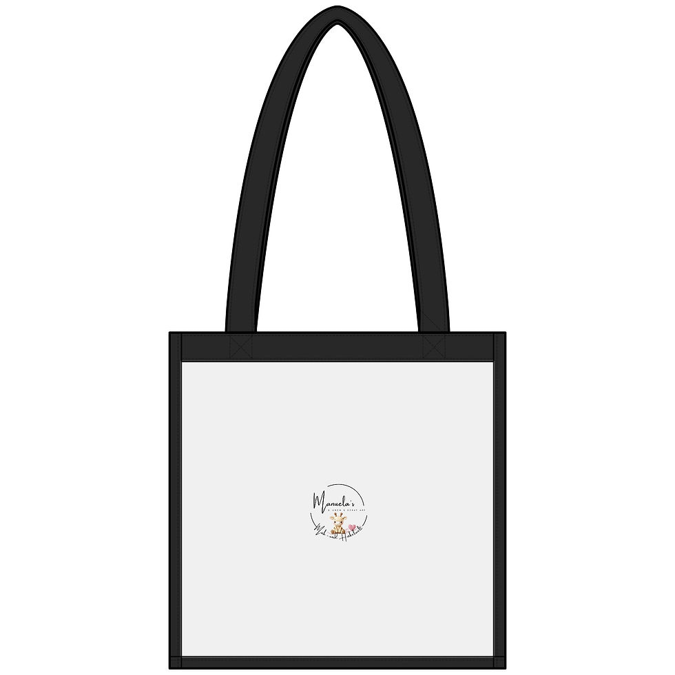 Bunte Tote Bag mit Drache für Häkelfans – Nur noch eine Runde