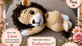 Nachgehäkelt von meiner Community – Katharinas Baby-Löwe