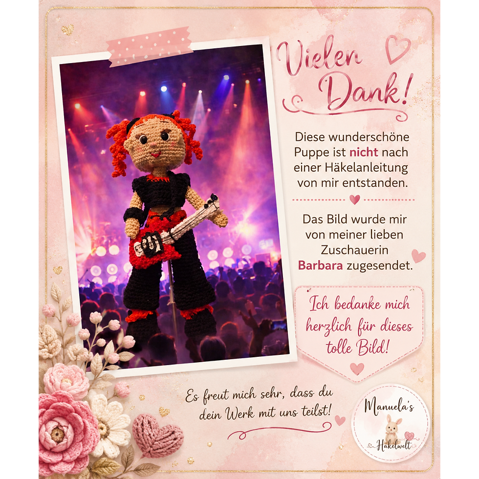 🌸 Mit viel Herz gehäkelt – Barbaras wunderschöne Puppen