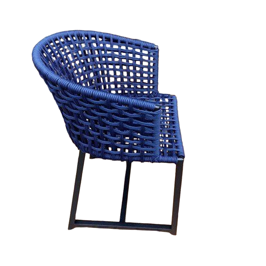 Miniatura: Poltrona París em Alumínio com Tricô Náutico