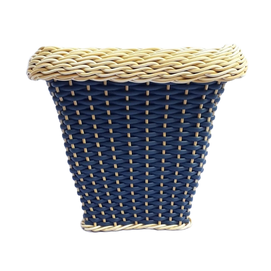 Miniatura: Vaso Quadrado Cônico com Fibra Sintética