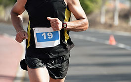 Man Running Race