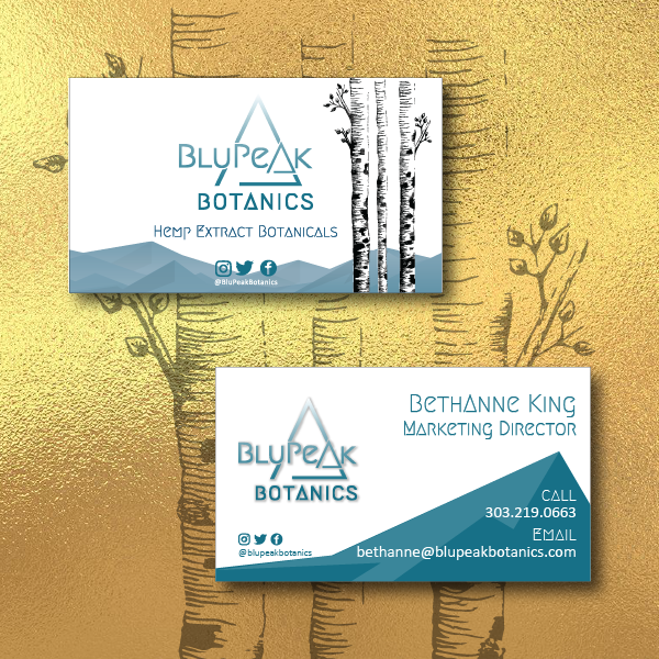 BluPeak Botanics Business Cards