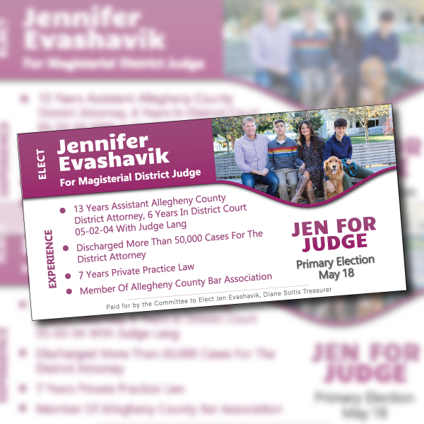 Jen for Judge Mail Insert