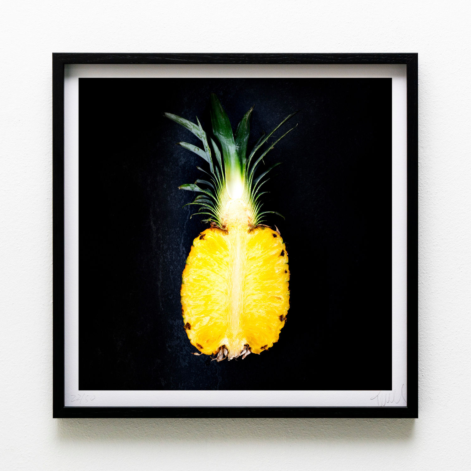 Pineapple Fine Art Print by Florian Seidel, framed wall view