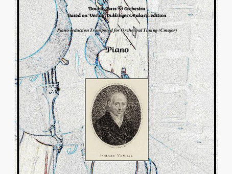 Vanhal Concerto (orchestral tuning) added to Fourbassmusic.com