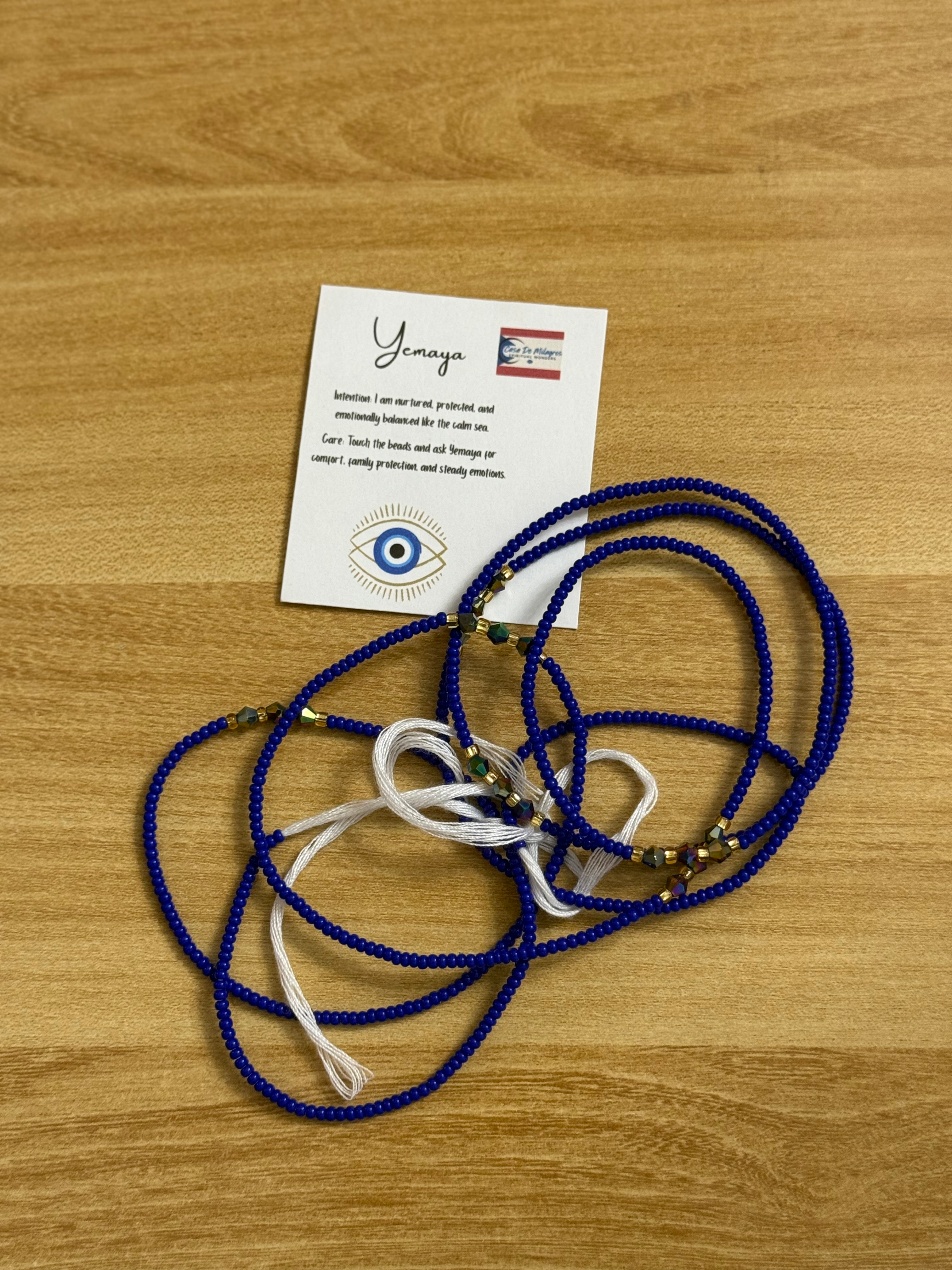 Yemaya Waist beads (Blue)