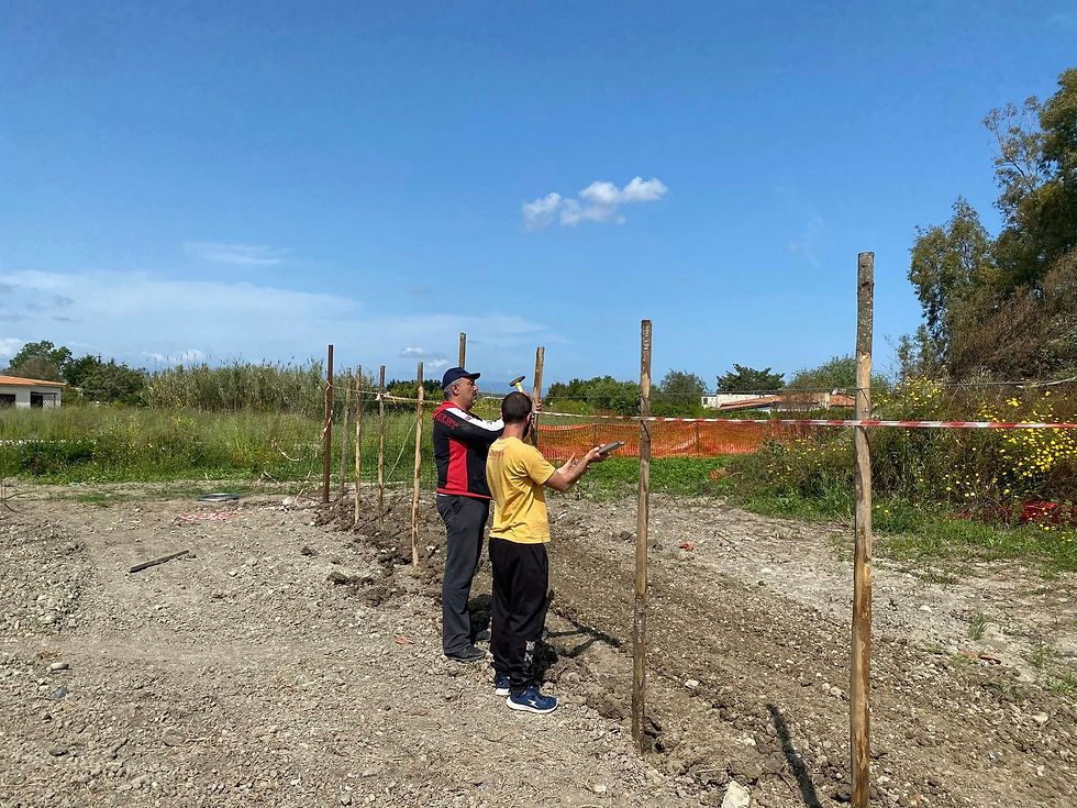 Posa della recinzione provvisoria