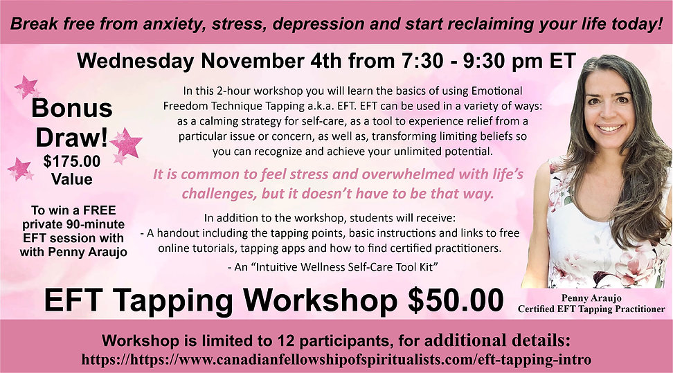 Meetup size EFT evening with Penny Nov 2