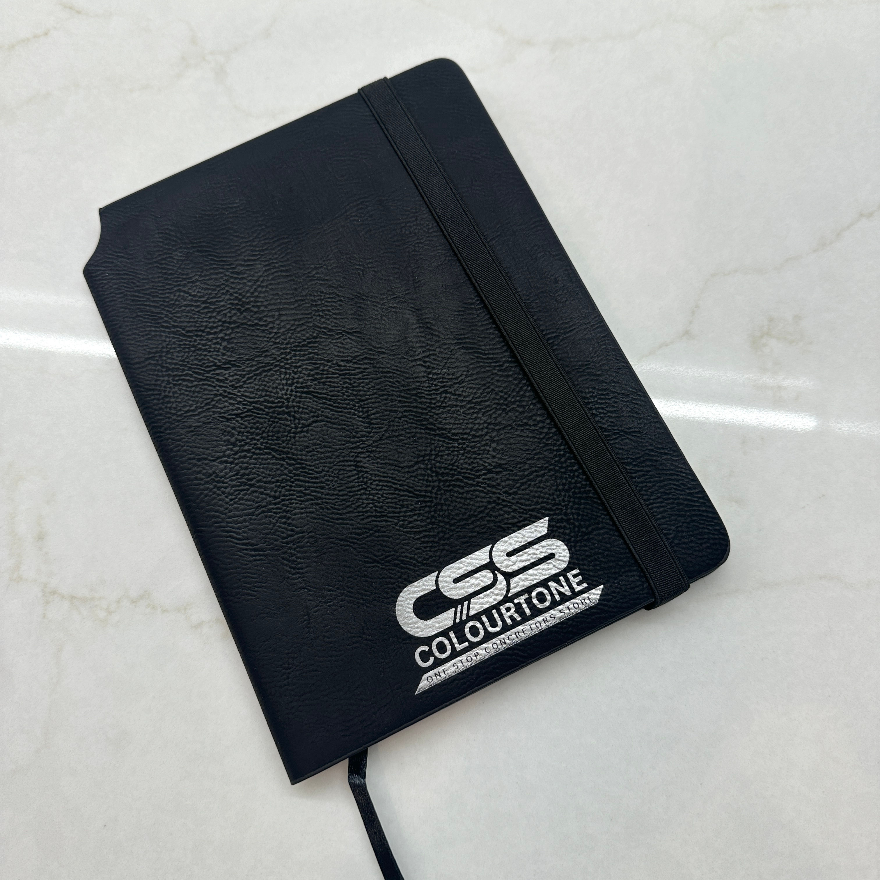 Black Engraved Leatherette Journal