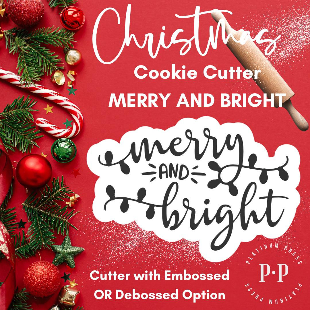Christmas Cookie Embosser & Debosser Set | Merry & Bright