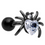 Thumbnail: 16 Gauge 1/4 Aurora Gem Black Heart Spider Cartilage Tragus