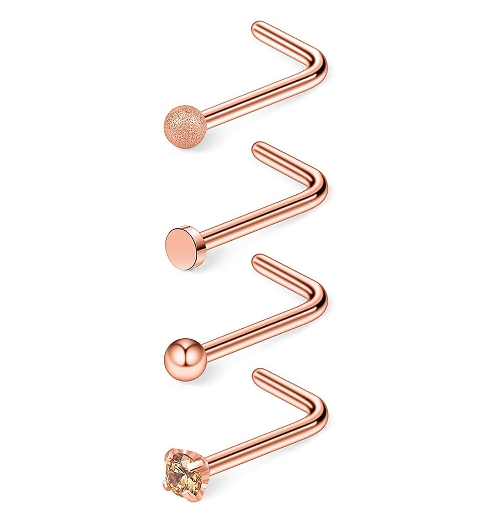 Thumbnail: Nose Piercing 4-Piece Set