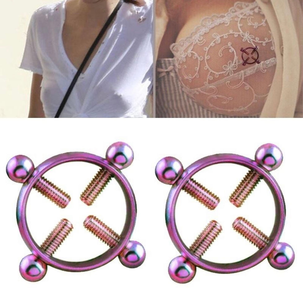 Thumbnail: Fake adjustable nipple piercing