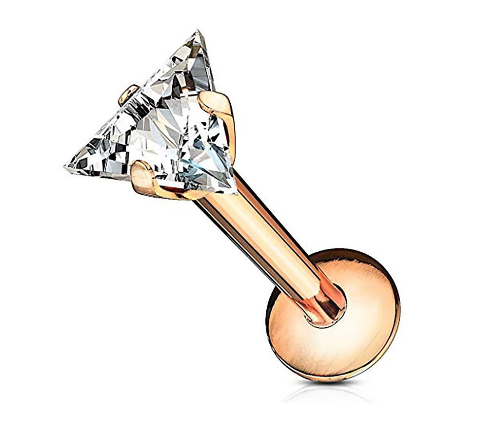 Thumbnail: Triangle Crystal Piercing