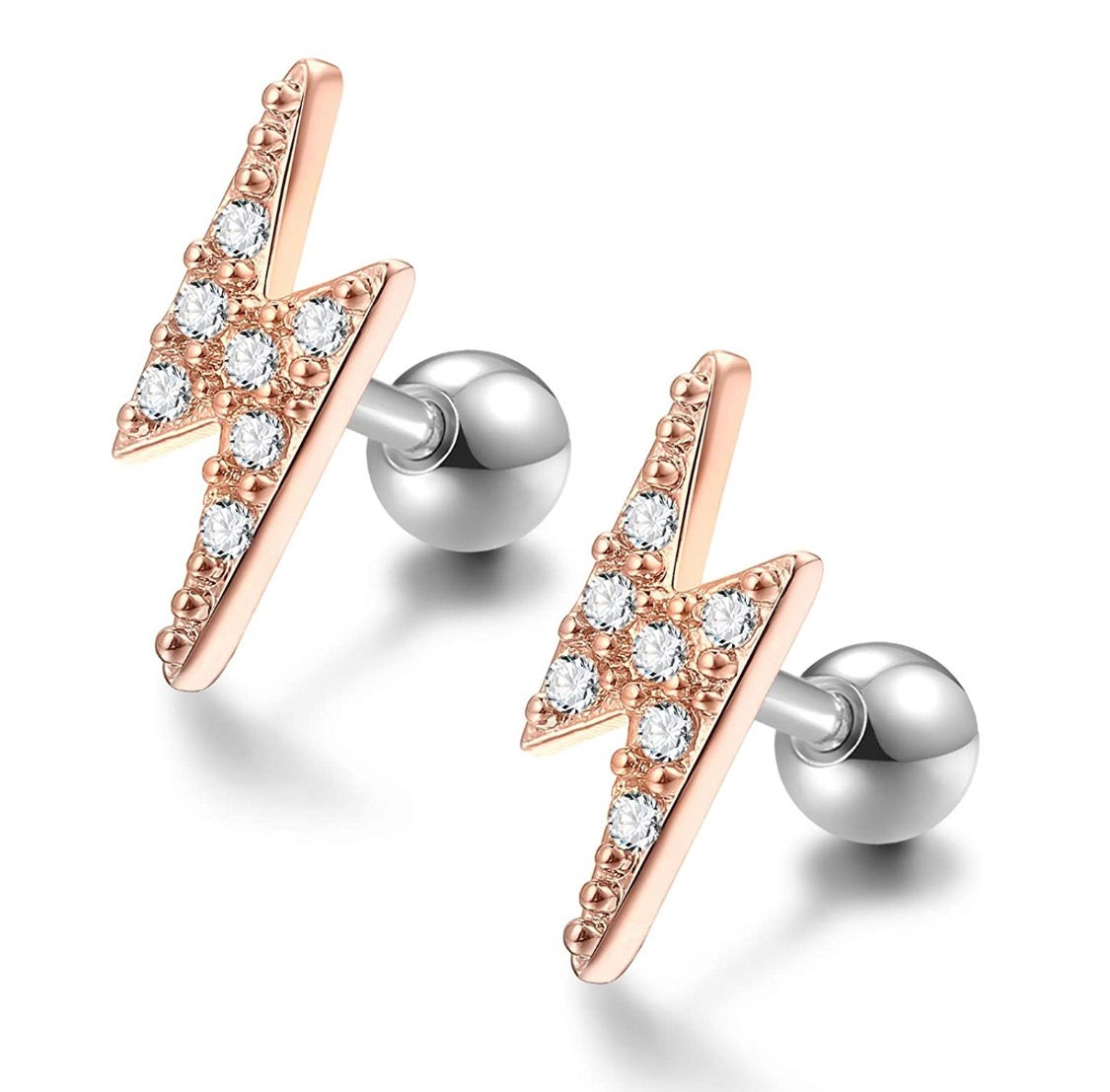 Crystal Lightning Bolt Piercing