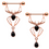 Thumbnail: 14 Gauge 9/16 Black Gem Spider Halloween Dangle Nipple Ring Set
