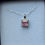 Thumbnail: 
Sterling Silver Pink CZ Necklace Set – Princess Cut & Pear Ha