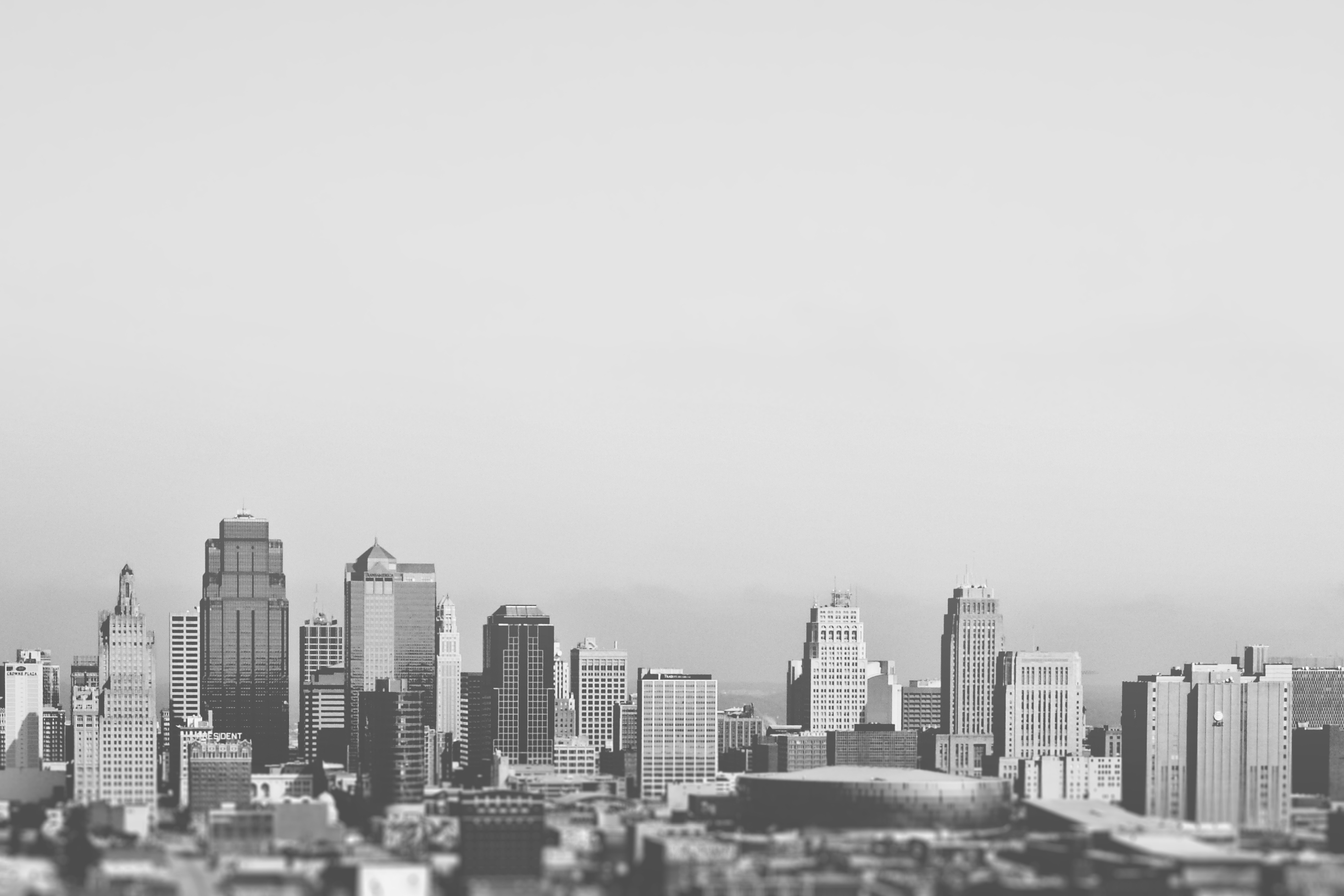 Black and White Skyline