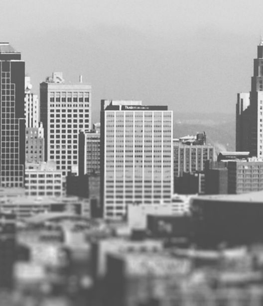 Black and White Skyline