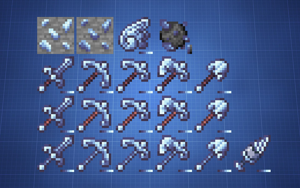 Celestite set