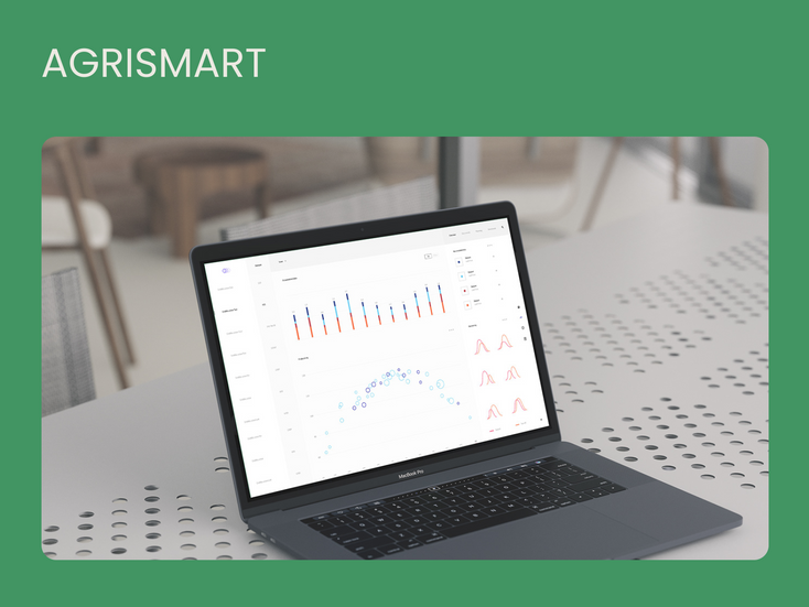 Data analytics dashboard displaying real-time insights for optimizing farm management.