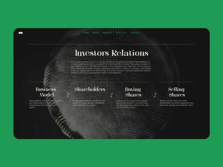 Investors Relations Page