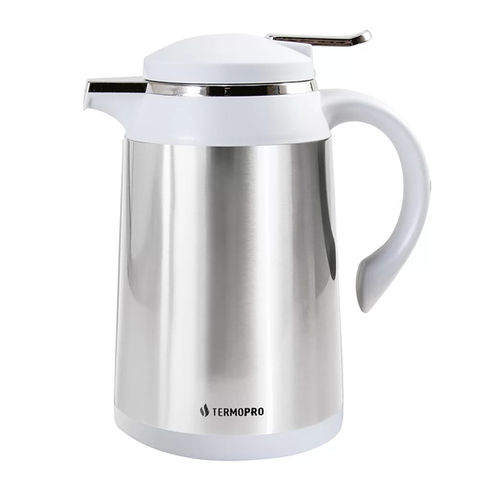 Garrafa Térmica Aço Inox Camélia Branca 600 ml Termopro Glass - TP6603
