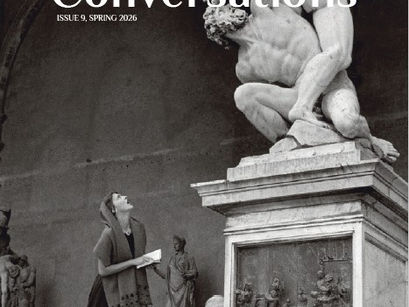 Ruth Orkin's photograph of Jinx staring at a statue