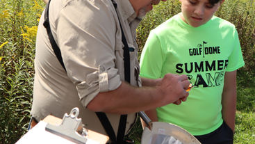 Dan Best tagging butterflies